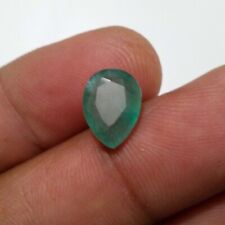 100% Natural Beautiful Colombian Emerald Faceted Pear 3.40 Crt Loose Gemstone picture