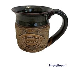 Coffee Tea Mug Cup Pottery Brown Drip Glaze Ayers Rock Australia Gift Travel picture