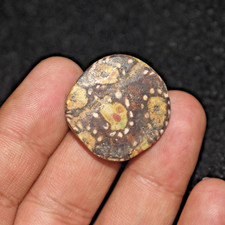 Very Large Ancient Roman Mosaic Gabri Glass Bead with Eye Pattern picture
