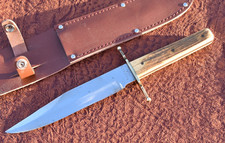 RARE VINTAGE PAT TACKKETT OR USA STAG HUNTING SKINNING BOWIE KNIFE CUSTOM (26769 picture