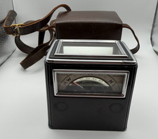 Vintage Aqua Survey and Instrument Co Magnetic Locator Dip Needle Leather Case picture