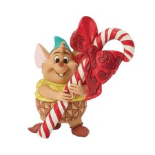 Disney Jim Shore 2026 Cinderella's Gus Candy Cane Christmas Figurine 6018720 picture
