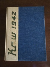 Rare '42 -'44 THE KAW Washburn U Yearbooks (3) - WW II Wartime Era Topeka KS picture