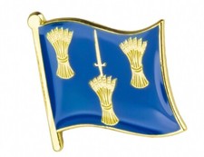 Cheshire : County Flag Enamel Lapel Pin Badge picture