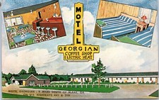 Postcard GA McRae - Motel Georgian on US HWY 441 & 339 picture