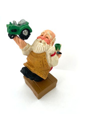 ​David Frykman  Santa CRAFTED 1995 Christmas STATUE SCULPTURE TOY TRACTOR 5