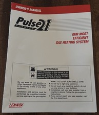 Vintage Lennox Furnace Company Lennox Pulse G21Q Heating System Owners Manual picture