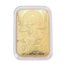 24K Yellow Gold Atlas Embossed Sheet 10mg picture
