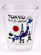 TOKYO JAPAN LANDMARKS AND ICONS COLLAGE SHOT GLASS SHOTGLASS picture