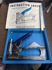 Hansen Professional Model No 35 Heavy Duty Tacker Industrial Hand Stapler Gun picture
