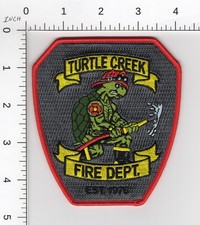 TURTLE CREEK FIRE DEPARTMENT 🔥 COLLECTIBLE RESCUE FIREFIGHTING PATCH picture