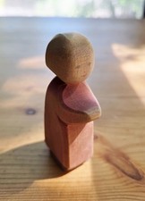 Ostheimer Wooden Little Girl Child Figure Germany Waldorf 3