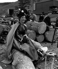 Ireland Actress Kathleen Ryan on set of film Captain Lightfoot 1954 Photo picture