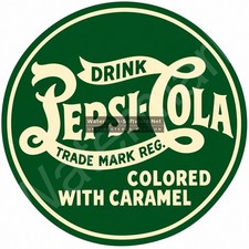 Pepsi-Cola Green Circular Emblem 11.75