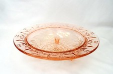 U.S. Glass Co Rose & Thorn Pink 3-Toed Vintage 11