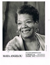 PRICE DROP  Original Autograph of Dr. Maya Angelou with her JOY statement. picture