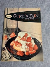 Vtg 1958 Good Housekeeping's Quick 'N' Easy Cook Book Recipe Booklet Time Saver picture