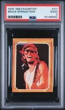 1978 MIS FAVORITOS BRUCE SPRINGSTEEN #211 PSA 2, POP 3, NONE HIGHER picture