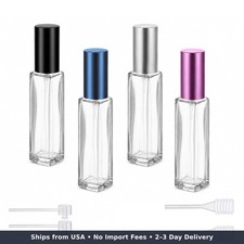 4PCS 10 ml Travel Perfume Bottle Refillable Glass Perfume Atomizers picture