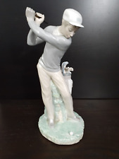 Lladro Male Golfer #4824 Retired Figurine From Spain 11 inch J-5 M MISSING CLUB picture
