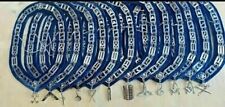 Blue Lodge Masonic Silver Chain Collar With Silver Jewels Blue Backing Set Of 12 picture
