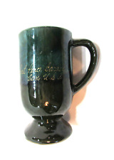 International Peace Garden Canada U.S.A Blue Mountain Pottery Green Pedestal Mug picture