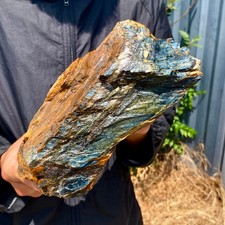 9.25LB Natural tiger's Eye rough raw stone rock specimrn madagescar picture