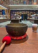 10.1' Rare Antique Singing Bowl –collector's Piece picture