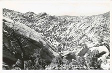 RPPC Devils Punchbowl Big Rock Springs CA Frashers Postcard San Gabriel Mountain picture