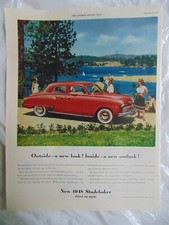 STUDEBAKER Red 1948 Print ad picture