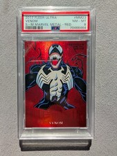 2017 FLEER ULTRA SPIDER-MAN MARVEL METALS RED # MM23 VENOM /99 PSA 8 picture