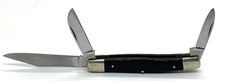 Vintage Browning 3 Blade Pocket Knife Dark Wood Handles Made In Germany picture