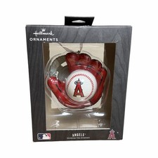 Hallmark MLB Los Angeles Angels of Anaheim Baseball Glove Christmas Ornament picture