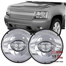 Led Fog Lights 5202 Compatible For 07-19 Chevy, 07-16 GMC, 07-14 Ford-Chrome picture