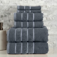 Lavish Home Luxury Cotton Towel Set - 100 Egyptian Cotton 6 Piece Set 2 picture