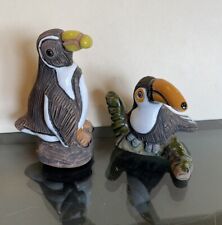 Casals Pottery Figurines, Penguin and Toucan. Peru picture