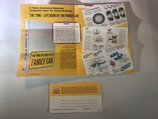 Time Life Book Of The Family Car Mail Order Advertisement Sheet & Card 1974 NM picture
