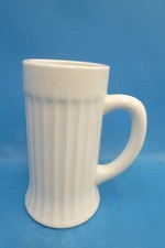 Medium Sized White Milk Glass One Handled Drink Mug Cup Decorative picture
