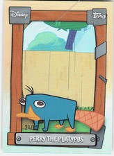 2025 Topps Chrome Disney Chrome Perry the Platypus Orange 21/25 #P&F-5 picture
