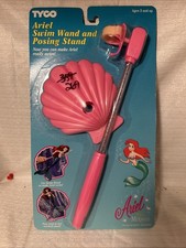 Little Mermaid Ariel Swim Wand Posing Stand PURPLE Doll Accessory Disney TYCO picture