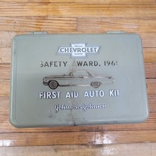 1961 CHEVROLET SAFETY AWARD FIRST AID KIT BY JOHNSON & JOHNSON  picture