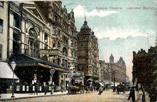 Leicester Square Empire Theatre c1900s-10s Vintage Postcard picture