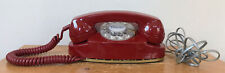 Vtg 70s 1979 Northern Electric Poppy Burnt Red Princess Rotary Landline Phone picture