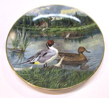 Vintage 1986 Porcelain Knowles Collector Plate Pintail Duck Plate Bart Jerner picture