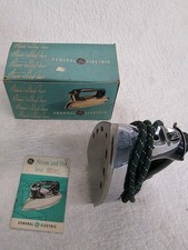 Vintage General Electric Steam & Dry Iron F50 120 Volts Made in USA picture