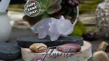 Cute Natural Rainbow Purple Fluorite Axolotl Carving Figurine for Clarity picture