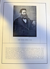 1912 Vintage Illustration Author James Russell Lowell picture