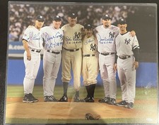 Girardi Cone Larsen Berra Wells Posada Signed 16x20 Photo The Perfect Six COA picture