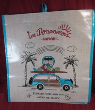 I’m Doraemon VINYL Tote Bag Hawaii SURF & SUN MAKES ME HAPPY NEW HEAVY WOODIE picture