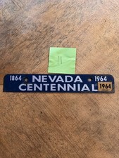 1864 - 1964 Nevada CENTENNIAL License Plate Topper Tag picture